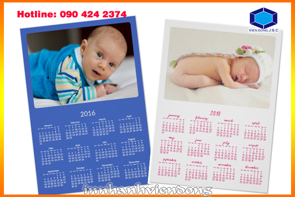 print calendar for your baby